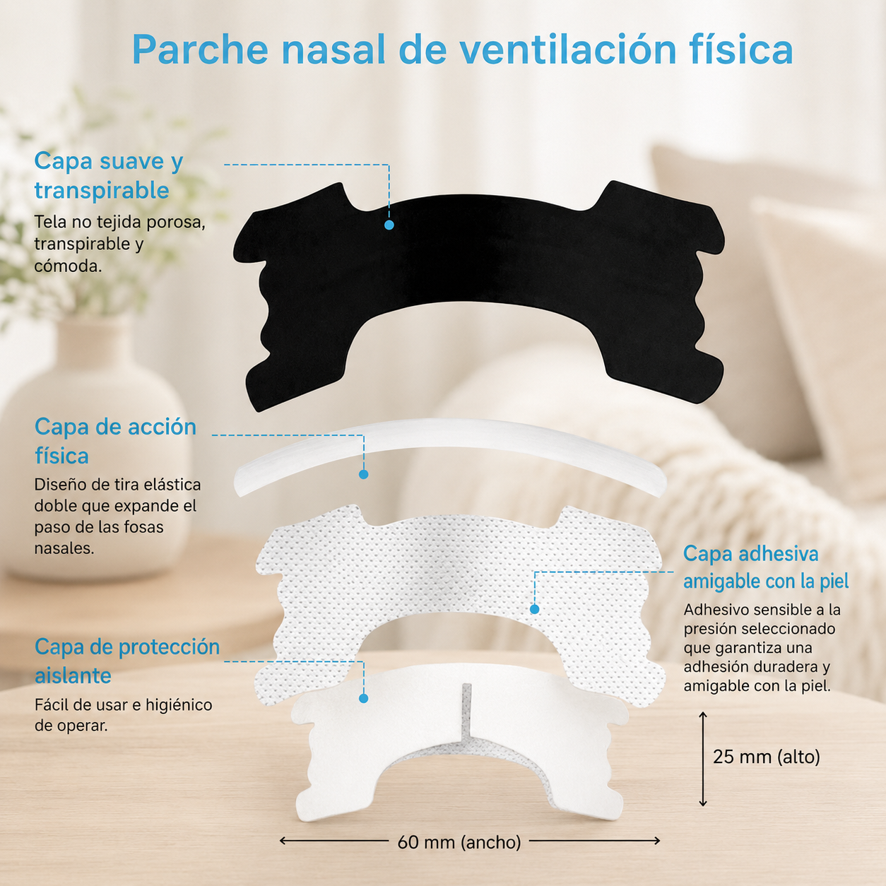 Tiras Nasales Respiratorias