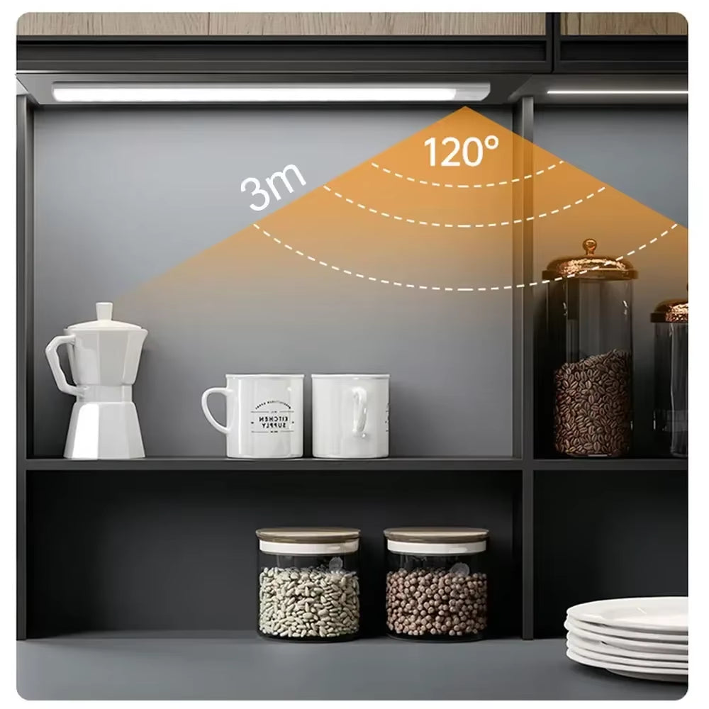 LED Bar Light Motion Sensor USB Rechargeable Led Night Light for Kitchen Wardrobe Cabinet Lighting 30Cm/40Cm/50Cm Cabinet Light